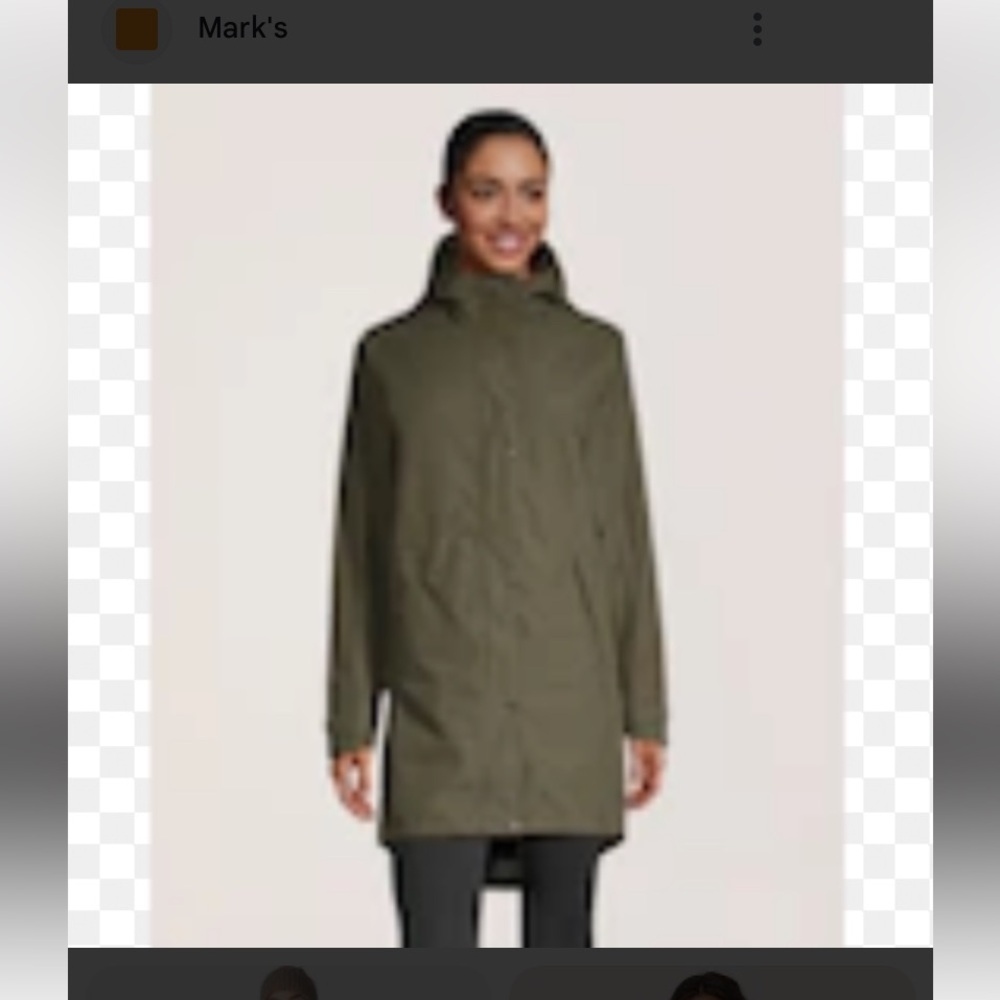 Wind River army green winter coats size large